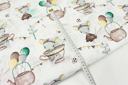 Mouse 100% Cotton 90cm x 160cm Piece