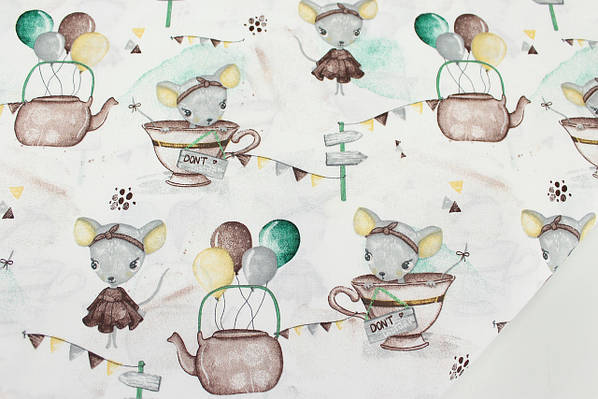 Mouse 100% Cotton 90cm x 160cm Piece