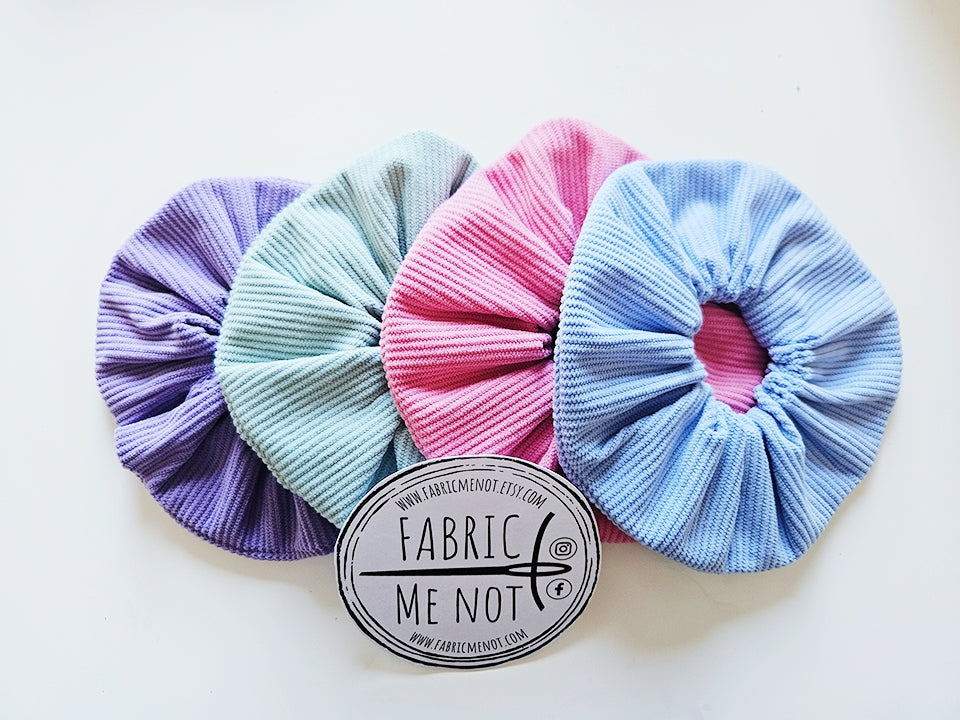 Handmade Cord Scrunchies | Super Soft | Pastel Colour Selection