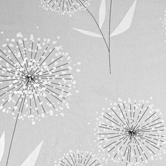 Giant Dandelions Grey 100% Cotton 70cm x 160cm Piece