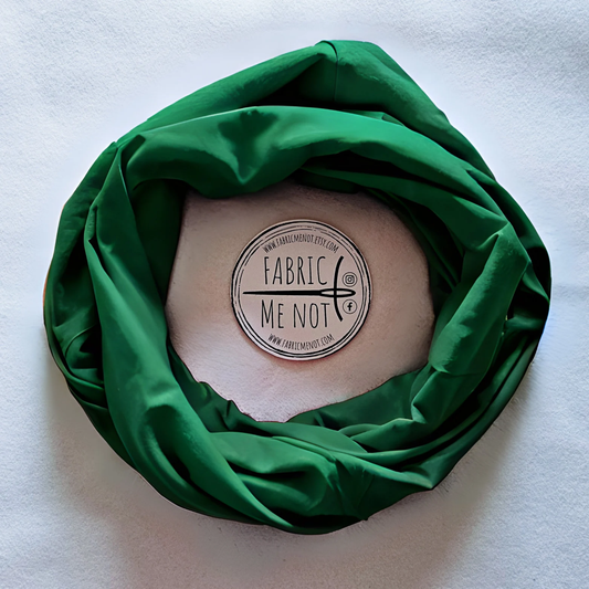 Bottle Green Plain 100% Knitted Cotton Infinity Scarf