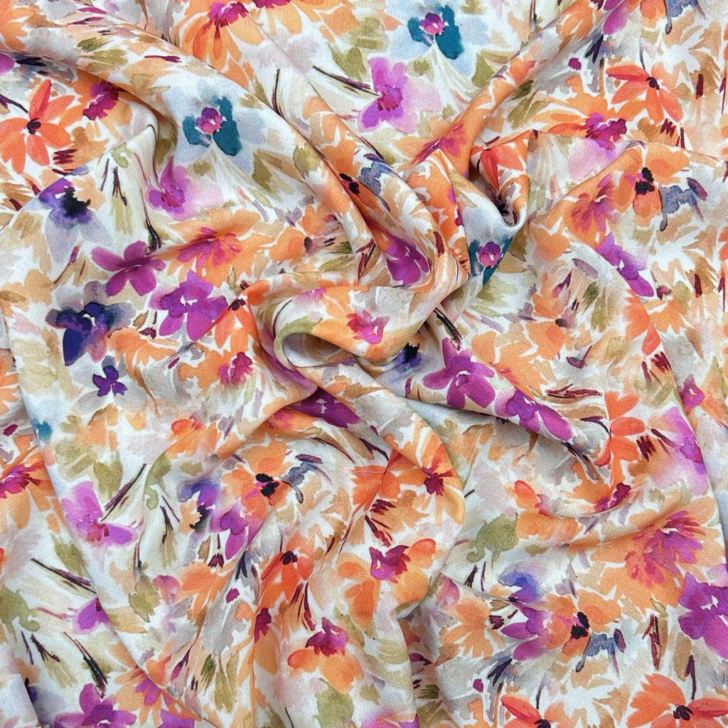 Colourful Flower Infinity Scarf 100% Viscose