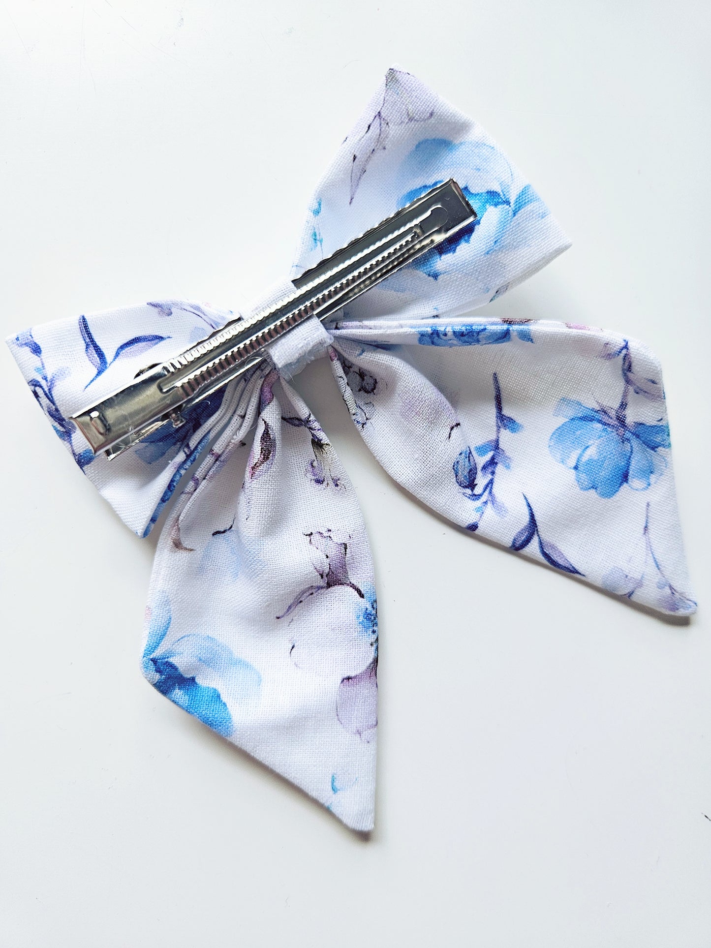 Handmade Bow Tie Clip with Tails | Apple Tree Flower Design | Pack of 2